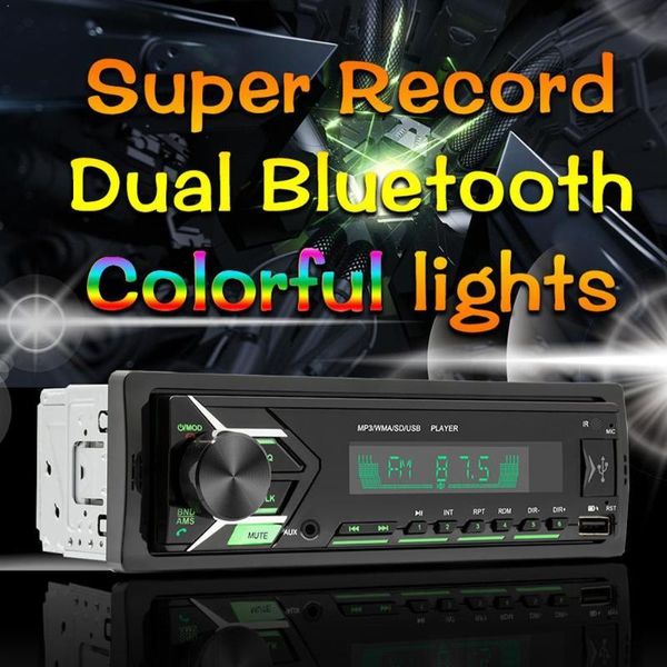 

car radio stereo player bluetooth phone aux-in mp3 fm/usb/1 control auto 12v sale audio din/remote new h2v9