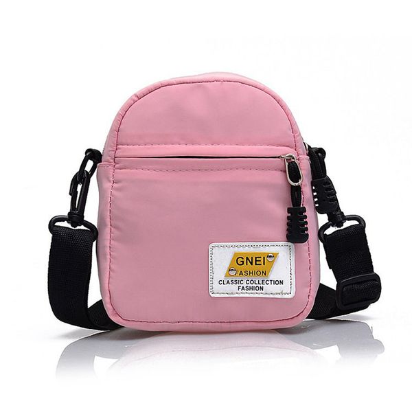 

women small nylon shoulder female mini bag fashion solid zipper shell purse crossbody phone bag