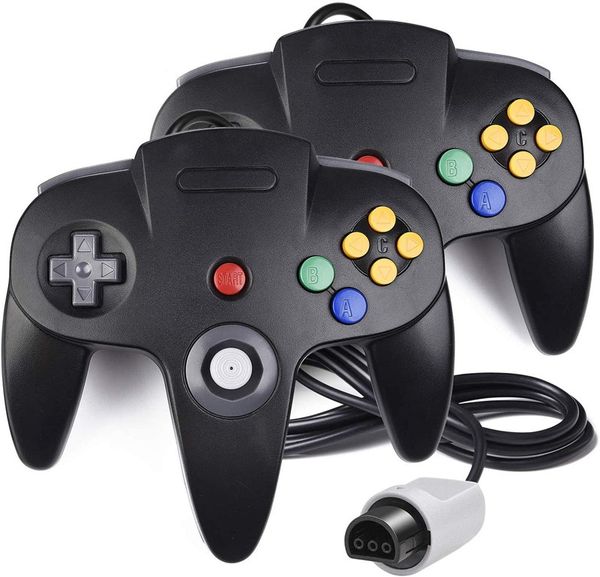 

n64 controller, modeslab classic wired n64 64-bit gamepad joystick for ultra 64 video game console n64 system with retail box