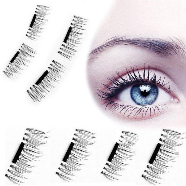 

false eyelashes 4 pcs/pairs magnetic extension eye beauty makeup accessories soft hair dropship