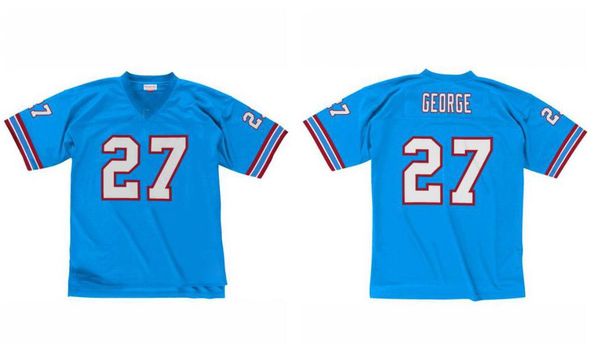 

stitched football jersey 27 eddie george 9 mcnair 1997 mitchell & ness retro rugby jerseys men women youth s-6xl, Black;red