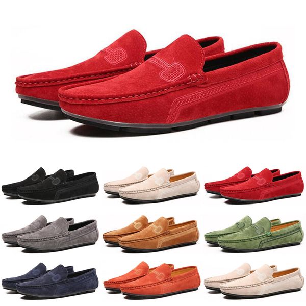 

men loafers running shoes black red green athletic casual mens trainers sports sneakers size 40-47, White;red