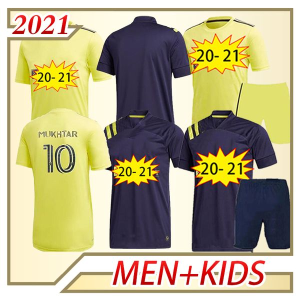 

20 21 nashville mens sc soccer jerseys new mccarty badji mukhtar home away football shirt leal daniel rios high-quality football shirt, Black;yellow