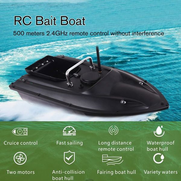 D13 Smart RC Bait Boat Dual Motor Fish Finder Nave Telecomando 500m Barche da pesca Motoscafo Strumento di pesca Giocattoli 201204