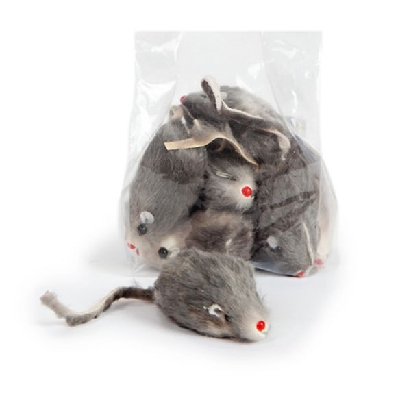

mouse toy real rabbit fur for cat 5cm 100pcs/lot