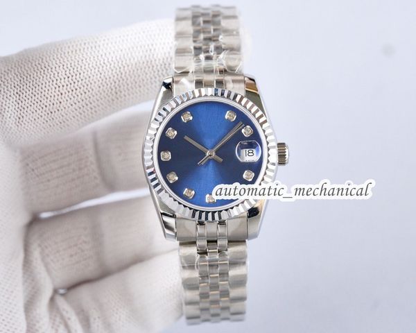 

womens auto watch 31mm stainless steel waterproofing service available 179174 sapphire adjustable wristwatches r002 montre de luxe, Slivery;brown