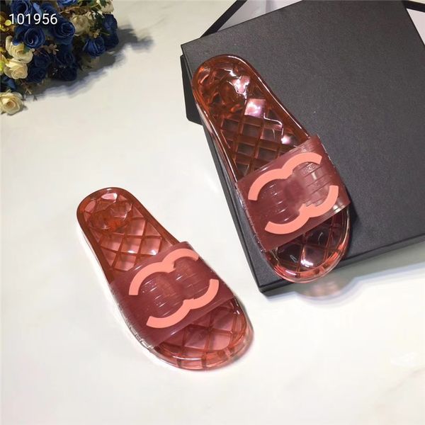 

2021 slides summer beach indoor flat g sandals slippers house flip flops with spike sandal with box, Black