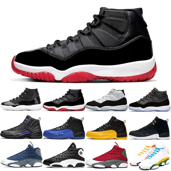 

women men basketball shoes 11s 25th anniversary bred 13s playground starfish mens trainers 12s dark concord sneakers size 36-47, White;red
