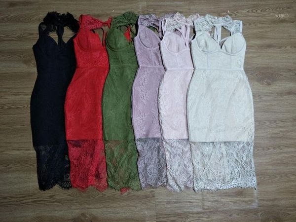 

2017 new women's dress wholesale red nude blush pink black dusty pink bandage lace dress dropshipping + suit1, White;black