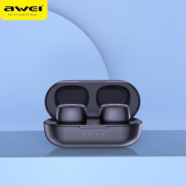 

awei t13 tws true wireless bluetooth earbuds bass hifi in-ear mini touch contorl with mic hifi stereo gaming earbuds