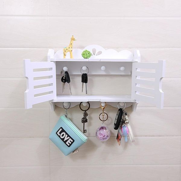 

hooks & rails concise modern wall luggage carrier a hook avoid punch living room decoration frame hang key accept box arrangement
