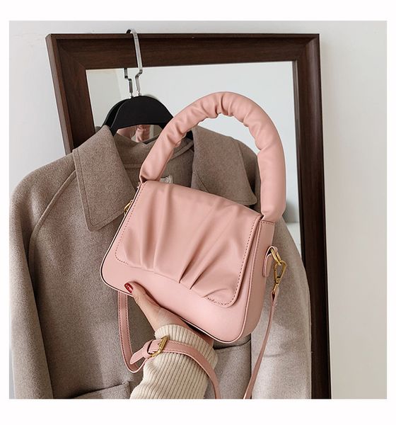 

hbp new fashion lady designer fold cloud underarm bag 2021 new bag female personality single shoulder messenger small square hand bag