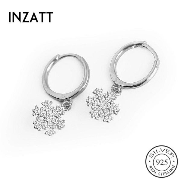 

inzareal 925 стерлингового серебра 925 минималистские серьги на снег для модных женщин вечеринка изысканные украшения милые аксессуары подар, Golden;silver