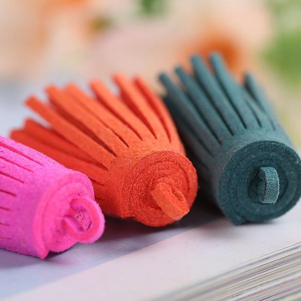 

20pcs color mini suede tassel fringe diy handmade material leather tassel trim garments curtains keychain decor crafts tassels h wmtzsm