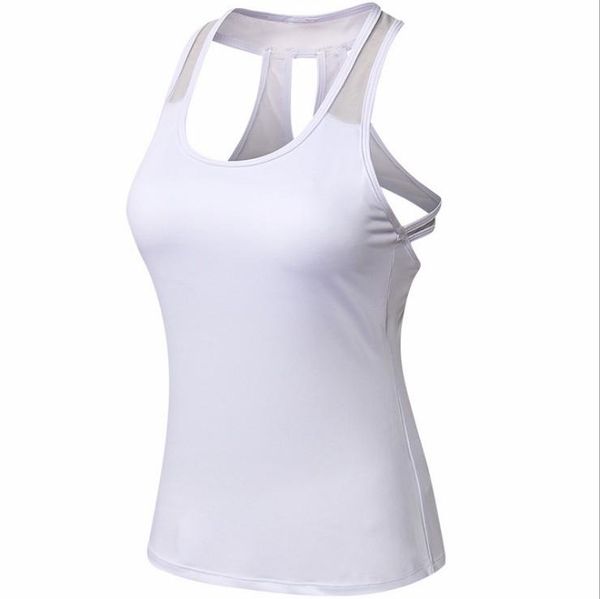 

womens ladies sleeveless yoga shirts vest tank gym running stretch cool dry wicking fitness yoga tanks, White;red