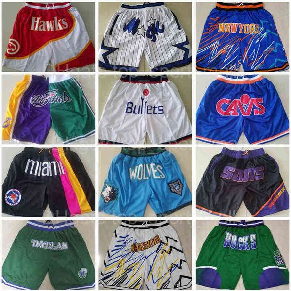 

men's shorts men team basketball shorts just don short sport wear pant with pocket zipper sweatpants blue white black red purple stitch