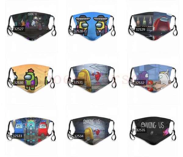 

2020 горячие игры среди нас маска для нас alludureys masks mapers многоразовые пылевые маски моды заводские цены могут быть смешанными заказ, Black