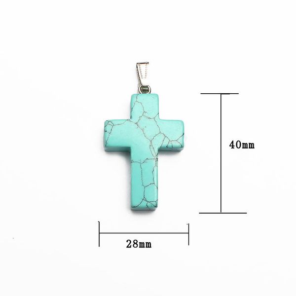 

природные каменные подвески 40 * 28 мм крест подвеска бирюзы желтый тюск глаз опал розовые кварцевые кварцевые авантрин целебные духовные бу