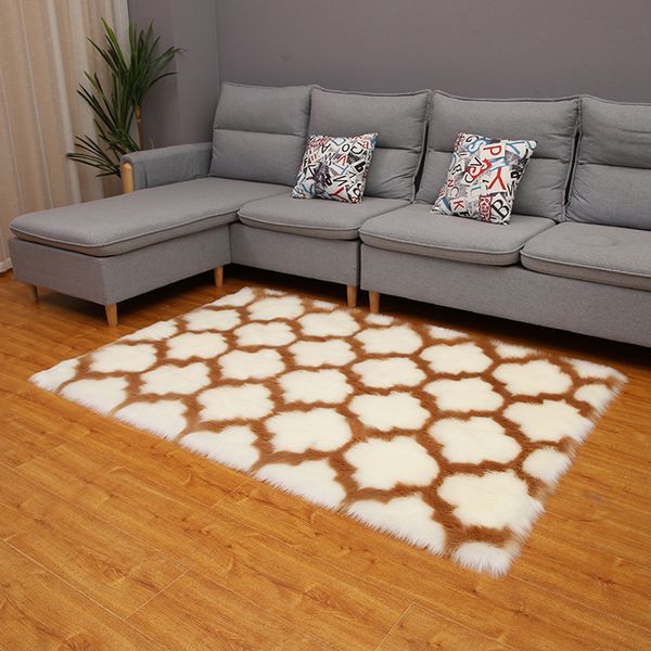 

shag area rug for bedroom,plush living room carpet fuzzy nursery shaggy rugs for kids room 60x90cm