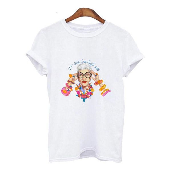 

fashion print art women's t-shirt harajuku graphic t-shirt short sleeve summer cartoon women's top, White