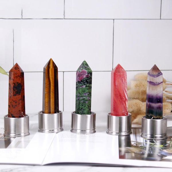 

natural quartz gemstone glass water bottle direct drinking glass cup crystal stone obelisk healing wand bottle accesso sqcfto