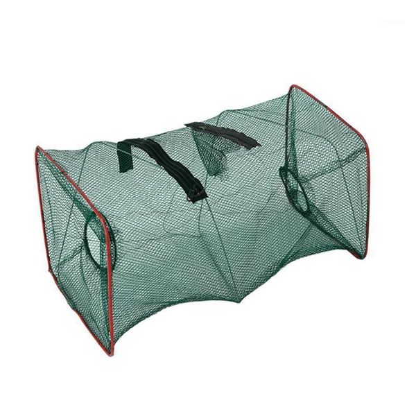 

fishing net cage nylon fish trap portable fishing mesh tackle for crab shrimp1