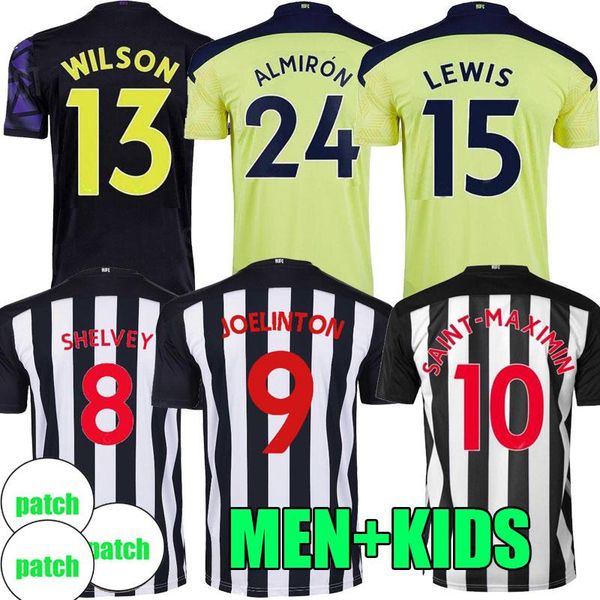 

20 21 ritchie soccer jerseys united wilson lewis joelinto 2020 2021 fraser lascelles shelvey almiron football shirts men kids, Black