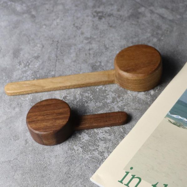 

1pc 10 8g walnut measuring spoon solid wood long handle coffee bean powder coffee powder spoon measuring spoon h wmtypp