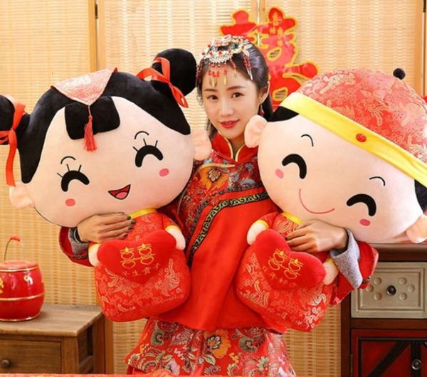 

creative pillow of doll couple wedding a gift plush toys ijth