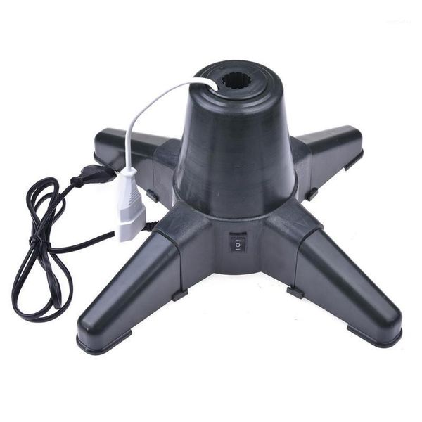 

christmas decorations tree stand electric 360 degree rotating base 2021 year decor eu plug1