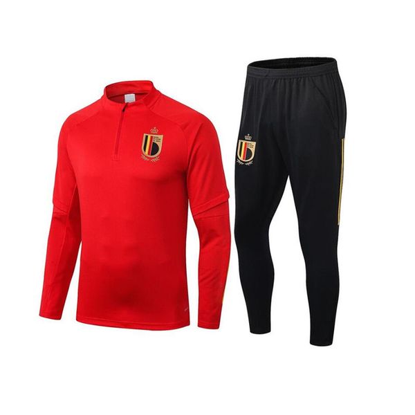 

s-xxl 2019 2020 belgium soccer jacket training suit 19/20 e.hazard witsel r.lukaku soccer chandal football tracksuit set c1210, White;black