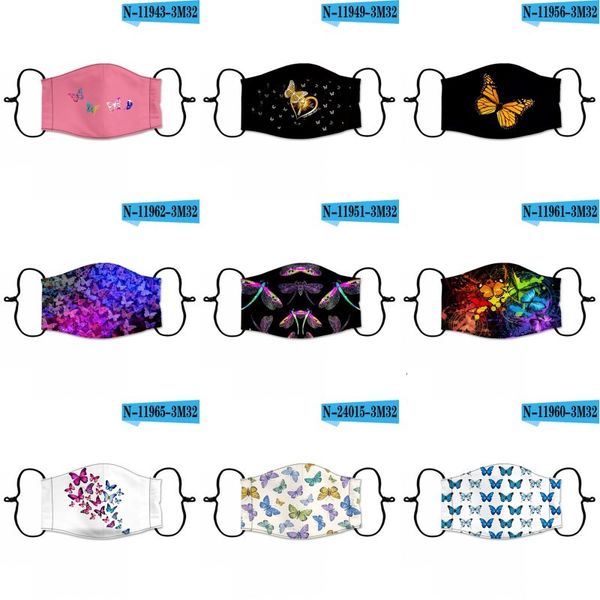 

butterfly face masks mouth pm2.5 pattern breathable designer fashion reusable dustproof mask mgwje