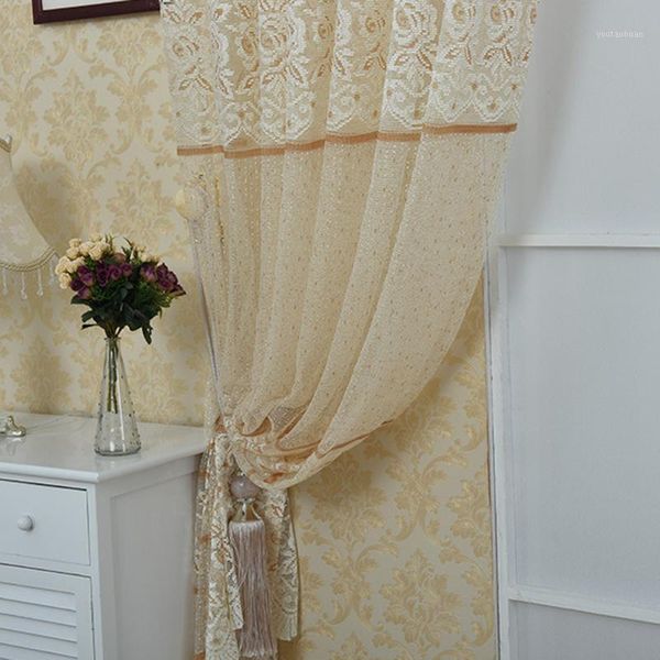 

curtain & drapes 2021 luxury lace hollow curtains tulle fabrics for bedroom window the living room screening panels1