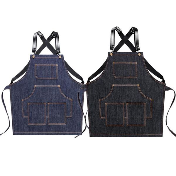 

aprons cook apron barista bartender chef hairdressing catering uniform work wear anti-dirty overalls