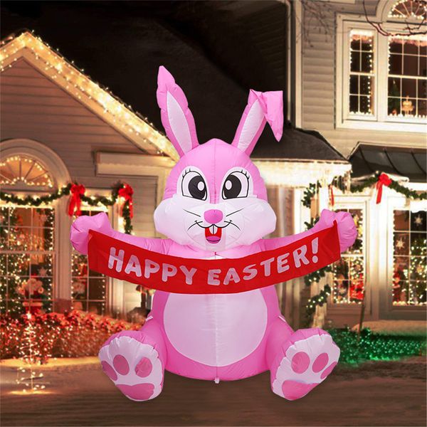 

happy easter led lighted rabbit cute bunny ornament garden home advertising rabbit cartoon