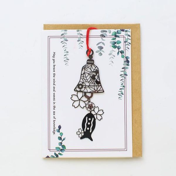 

hollowed out wind bell bookmark children ancient student gift stationery school office supplies hollowed out wind bell place buy wmthzv