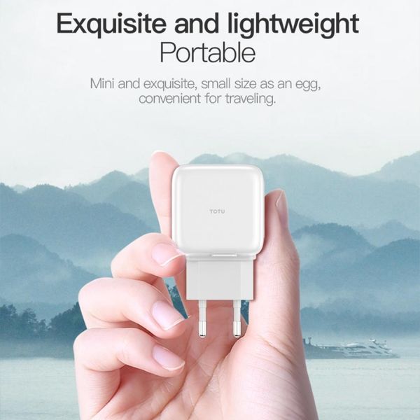 

totudesign pure series 5v 21a dual usb foldable power adapter travel charger micro charging data cable set us plug