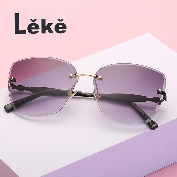 

2021 leke popular private label metal fashion women's sunglasses, White;black