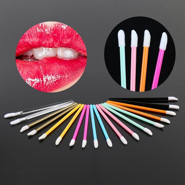 

makeup brushes 50pcs disposable lip brush kit mascara lipstick gloss eyelash wands remover cleaner applicators