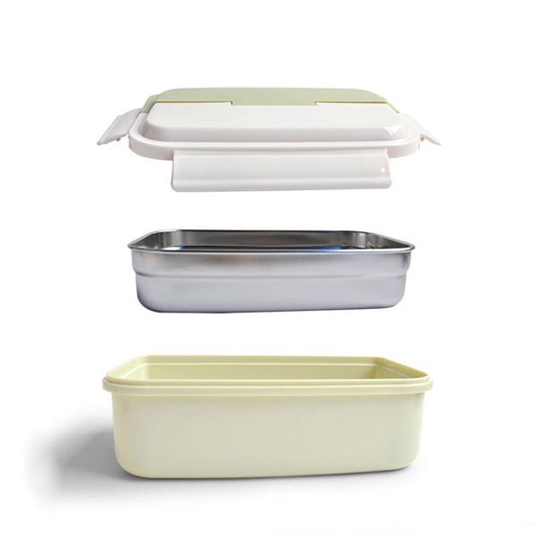 

tuuth lunch box water injection insulated bento box mobile phone holder portable dinner food containers for picnic office school wmtvux