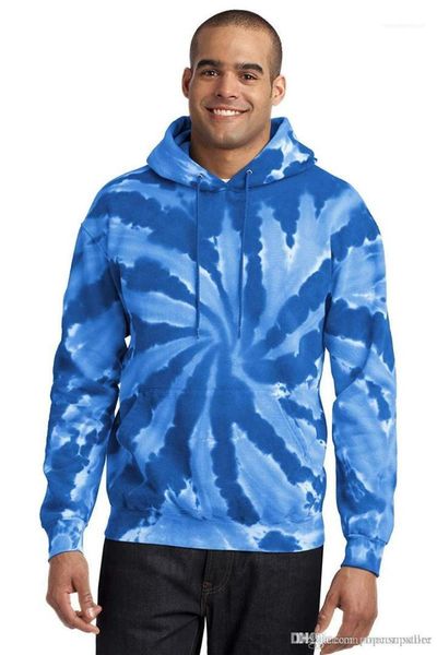 

autumn spring hooded oversize sweatshirts pullovers mens tie dyed designer hoodies male, Black