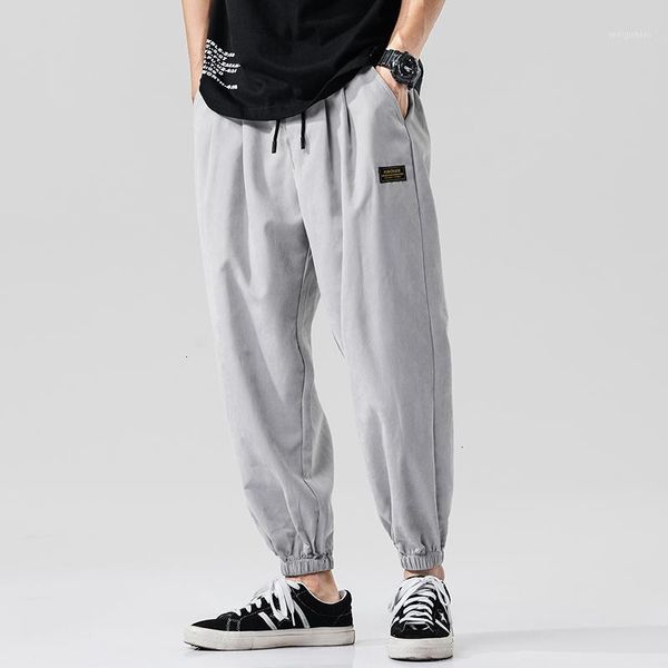 

summer men's harm book light weight cato single long men joggers broek casual men broek 4xl 5xl1, Black
