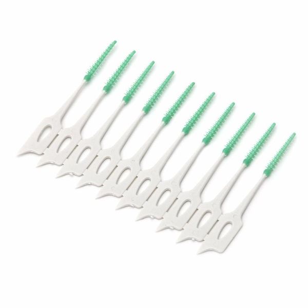 

40pcs/1pack soft clean between interdental floss brushes dental oral care tool 3t1597 40pcs/1p jllpxx