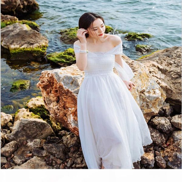 

summer maxi dresses 2015 bohemian summer chiffon dress vacation beach goddess backless halter dress temperament nude color dresses for women, Black;gray