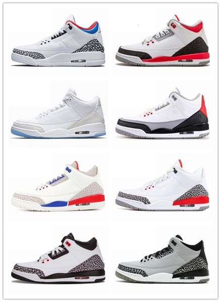 

2020 3 3s золотые роялти-цементные хищники черные белые баскетбольные туфли