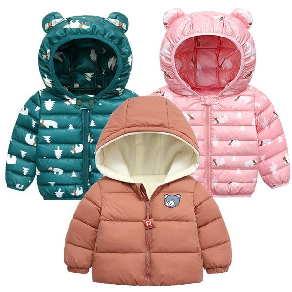 

infant coat 2020 autumn winter jackets for toddler boys jacket kids warm outerwear coats for baby girls clothes newborn jackets lj200821, Blue;gray
