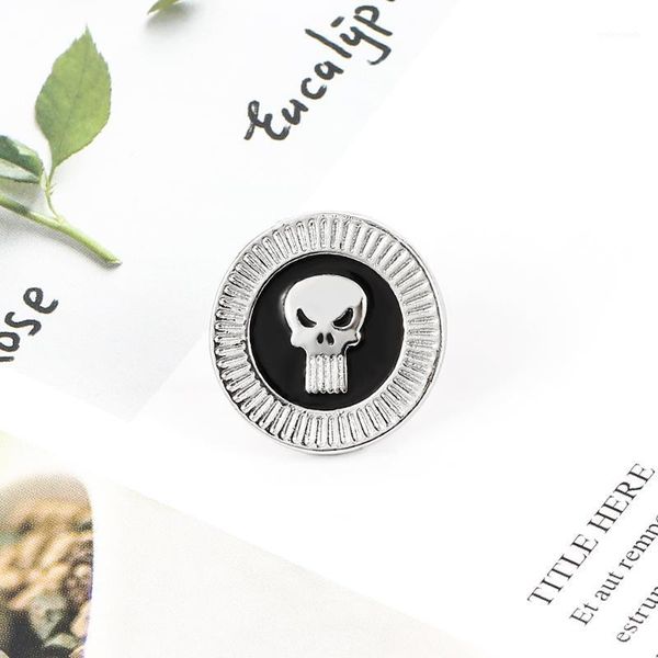 

horror enamel pin badges brooches for women men cosplay jewelry gifts1, Gray