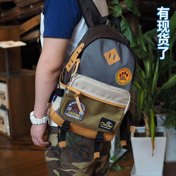 

designer outdoor fashion men's computer leisure travel backpack college students leather large capacity schoolbag