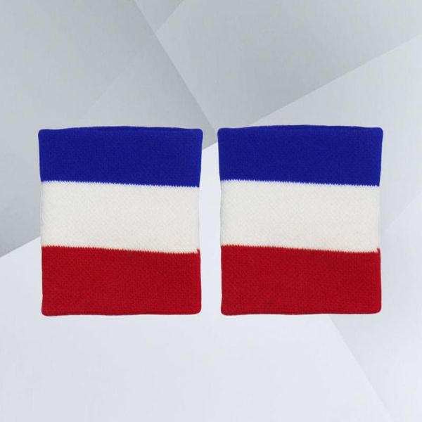 

2pc sports wristband sweaty towel running basketball headband stretchy cotton knitting bands, Black;red
