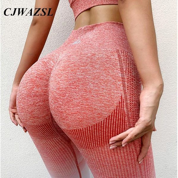 

yoga outfits cjwazsl women's wear breathable running pants gym sports s fitness gradient, White;red